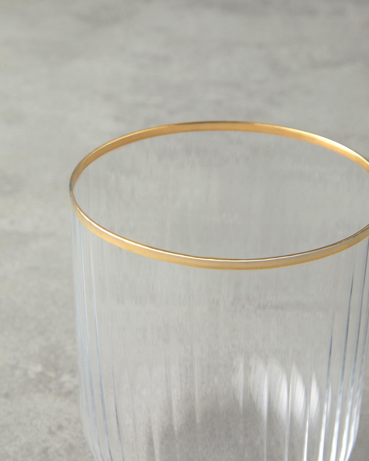 Bridgette Cam 6'lı Bardak 400 ml Gold