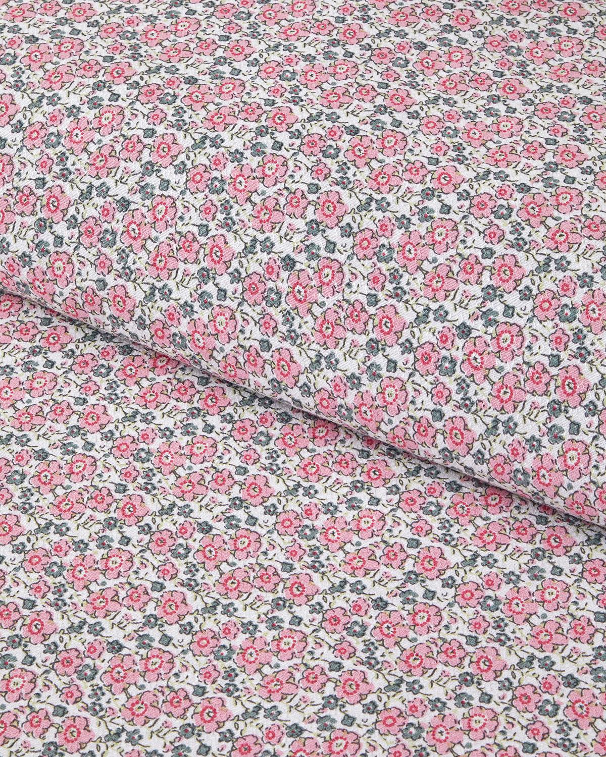 Bright Floral Ecosoft Tek Kişilik Pike 150x220 cm Pembe