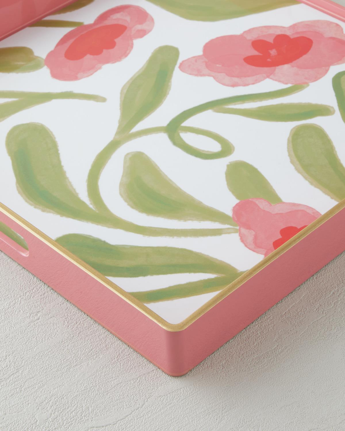 Bright Petals PP Tepsi 35x35 cm Renkli