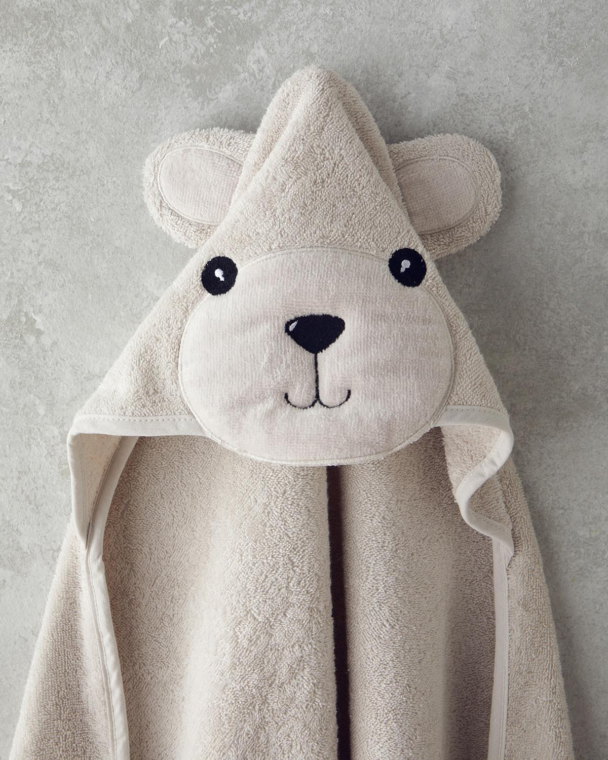 Bruin Pamuklu Bebe Havlu 75x75 cm Vizon