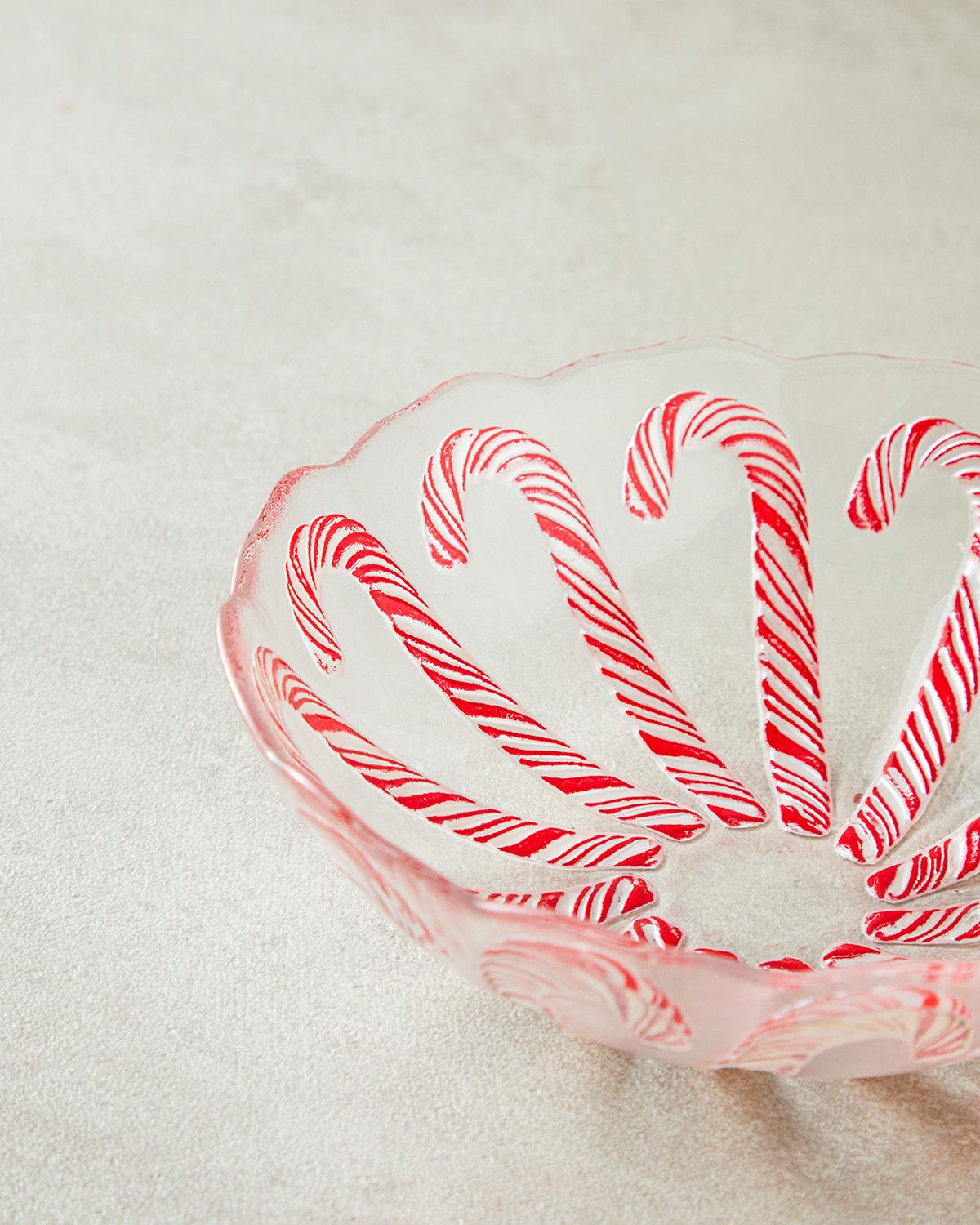 Candy Cane Cam Kase Kırmızı