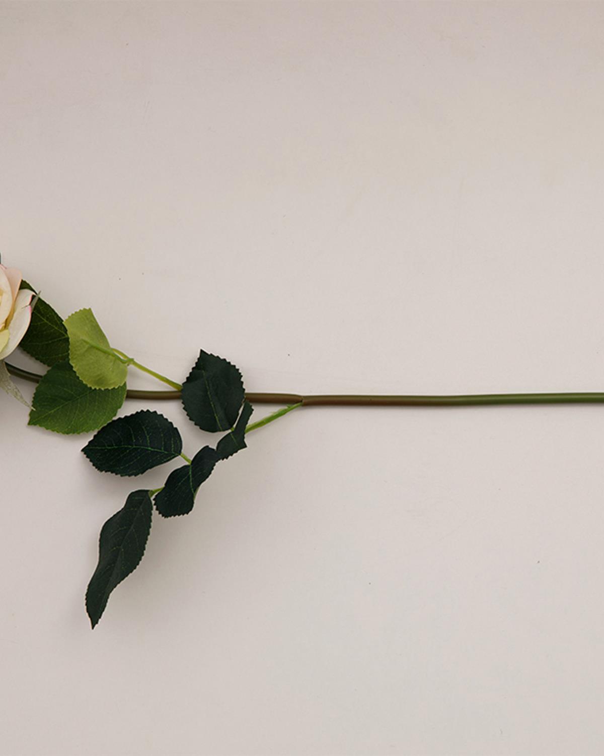 Canker Bloom Kumaş Tek Dal Yapay Çiçek Krem