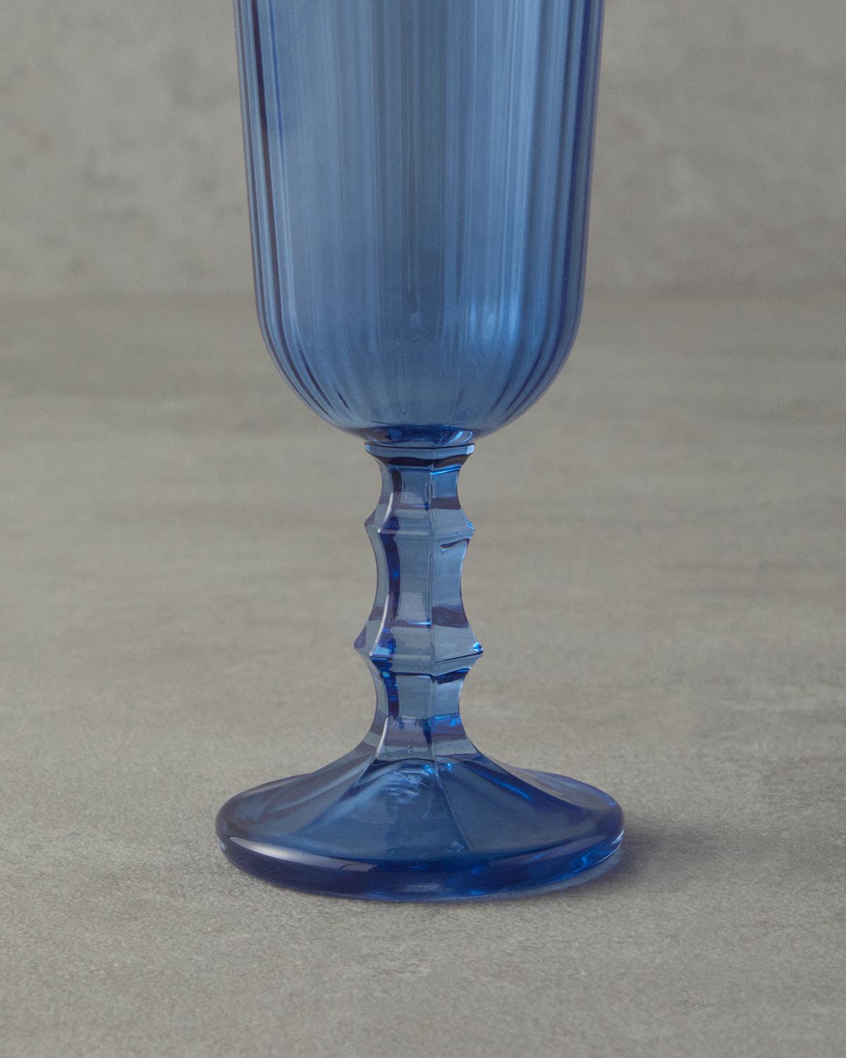 Carnival Cam 3'lü Kadeh 240 ml Mavi
