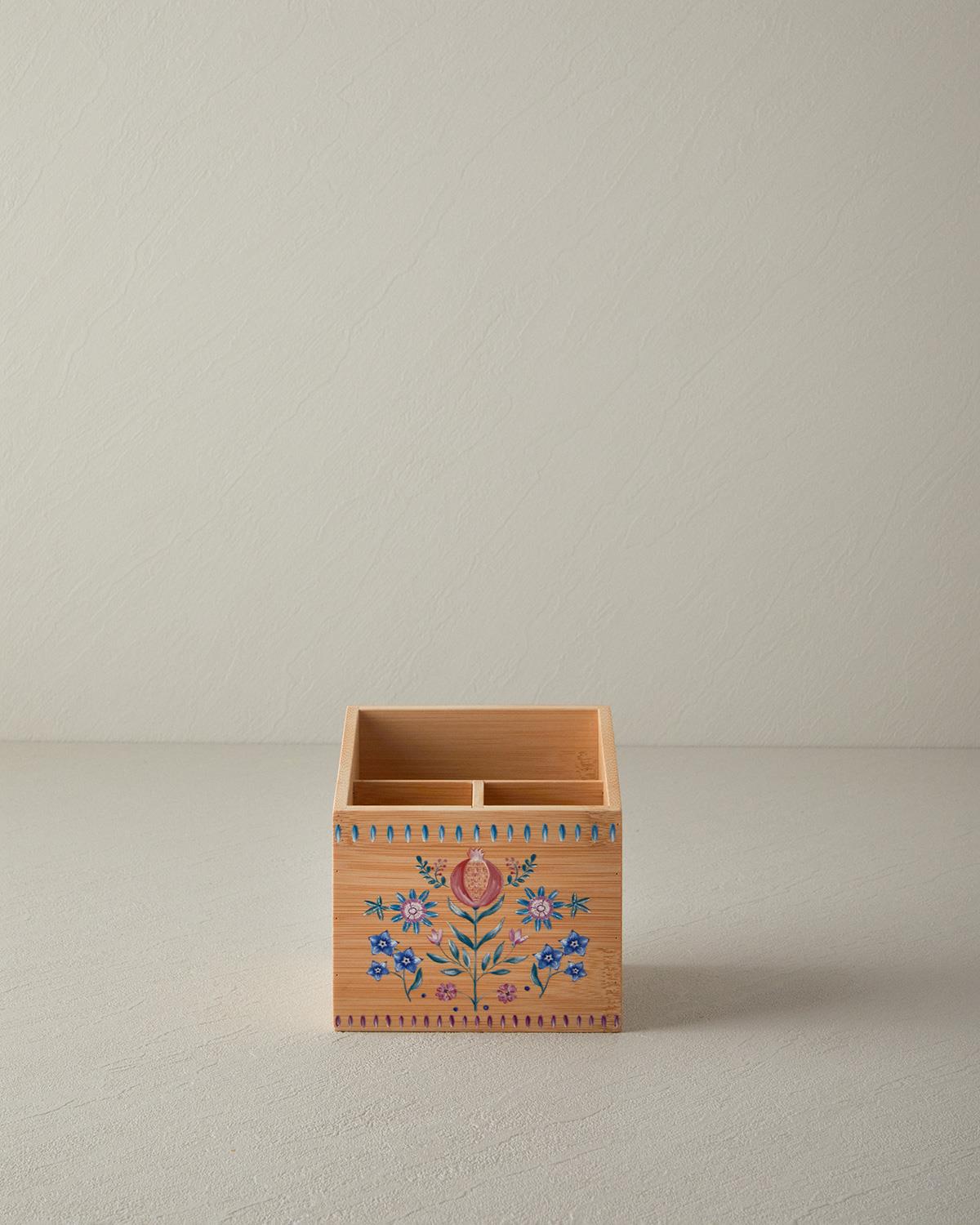 Carnival Flower Bambu Kaşıklık Pembe