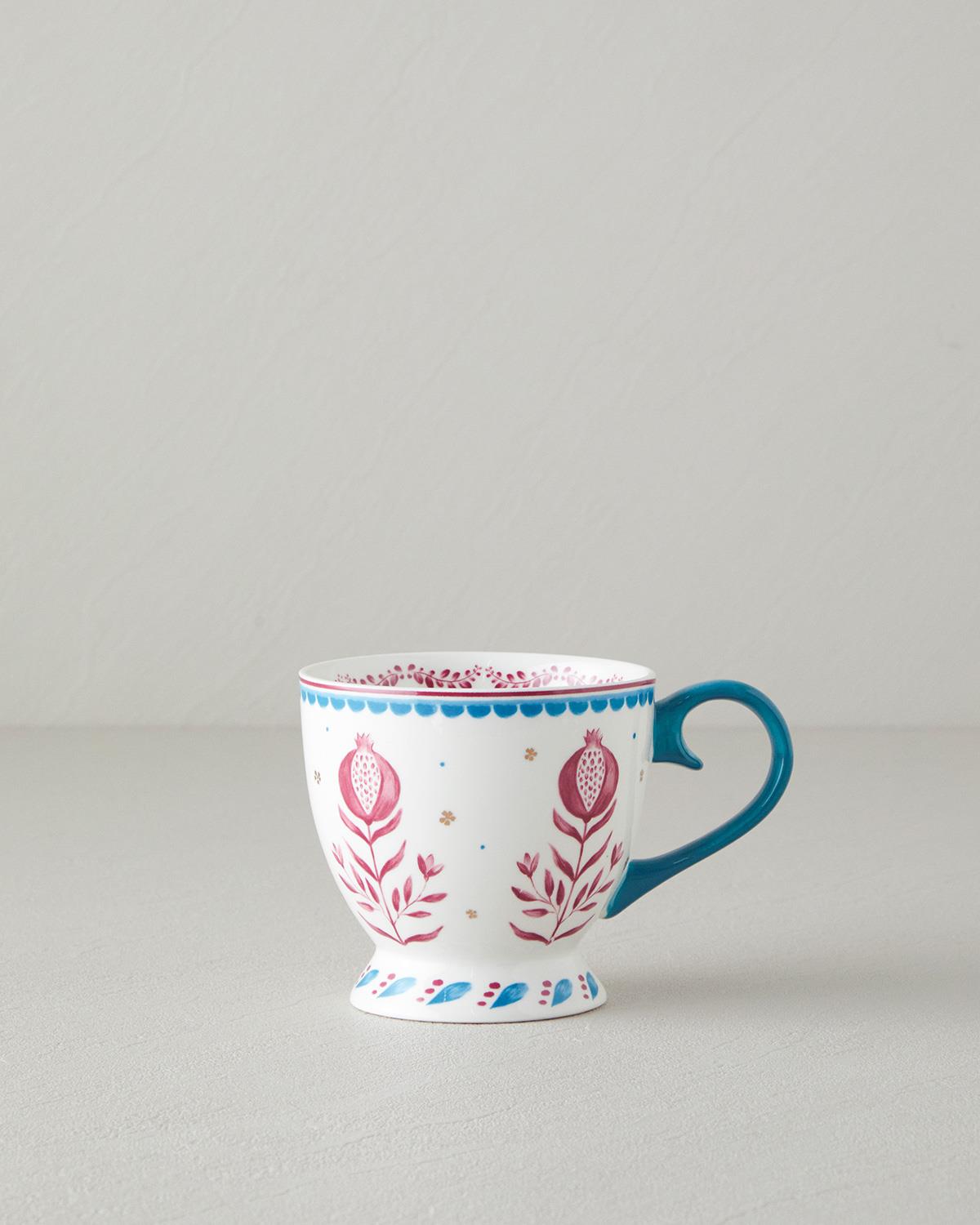 Carnival Tulip New Bone China Kupa Açık Mavi