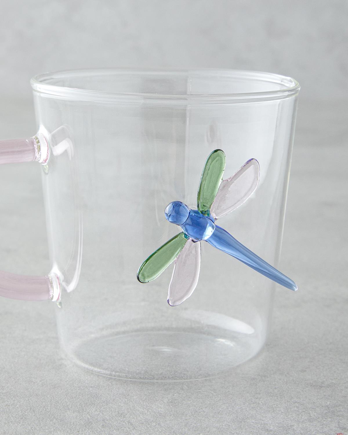 Carole Borosilikat Kupa 310 ml Pembe - Mavi