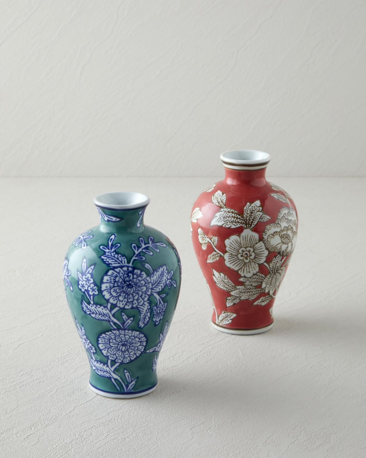 Casey Porselen Vazo 12 cm Kırmızı