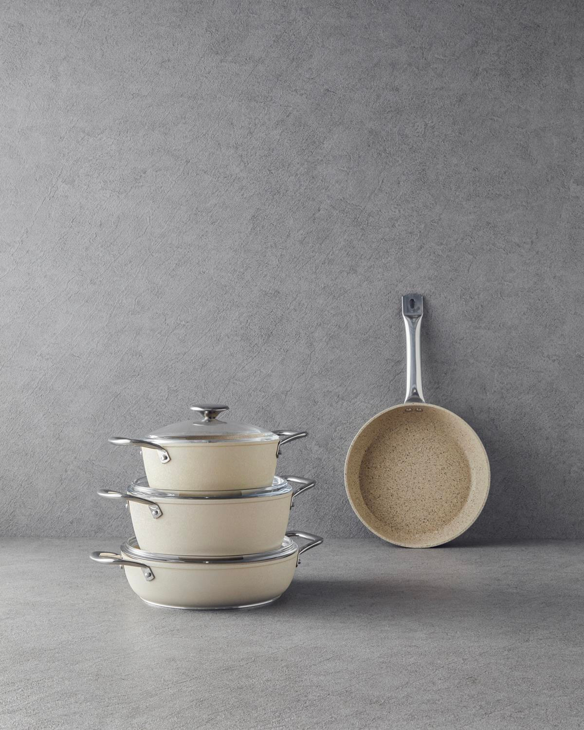 Charm Granit Derin Tencere Bej