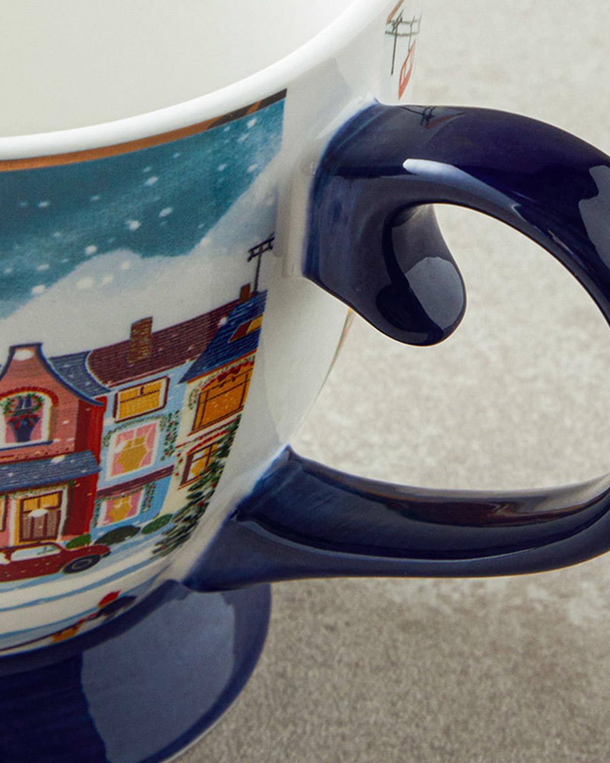 Cheerful Place New Bone China Kupa Renkli