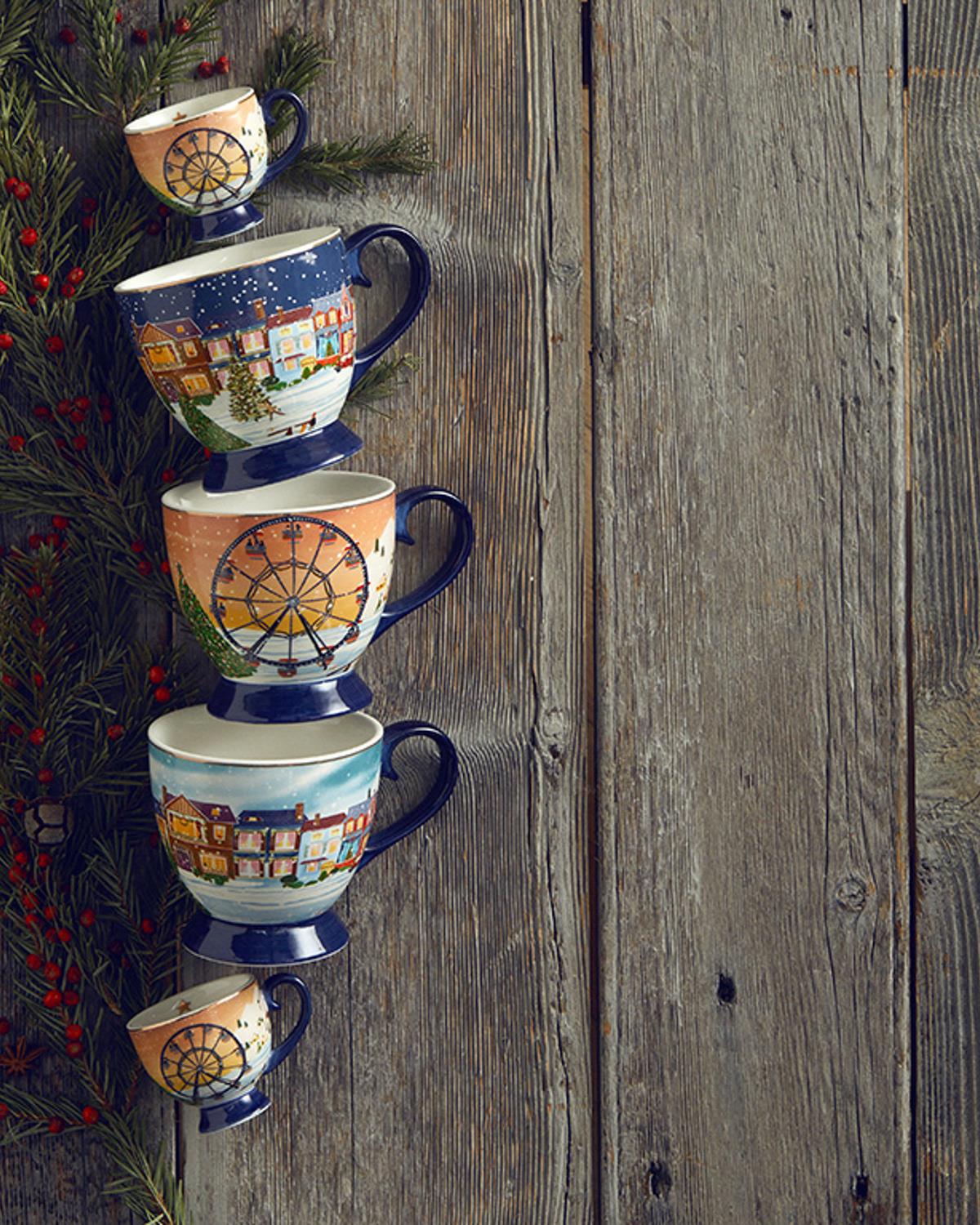 Cheerful Sunset New Bone China Kupa 460 ml Renkli