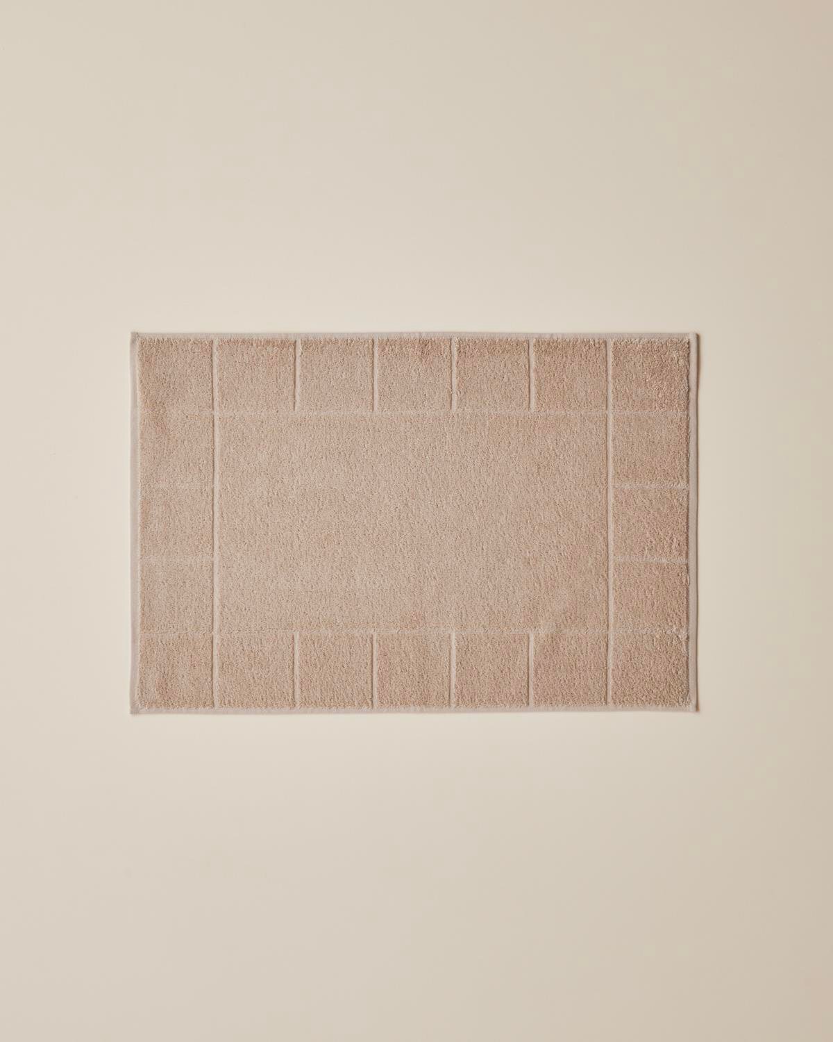 Chequer Pamuk Ayak Havlusu 50x70 cm Bej