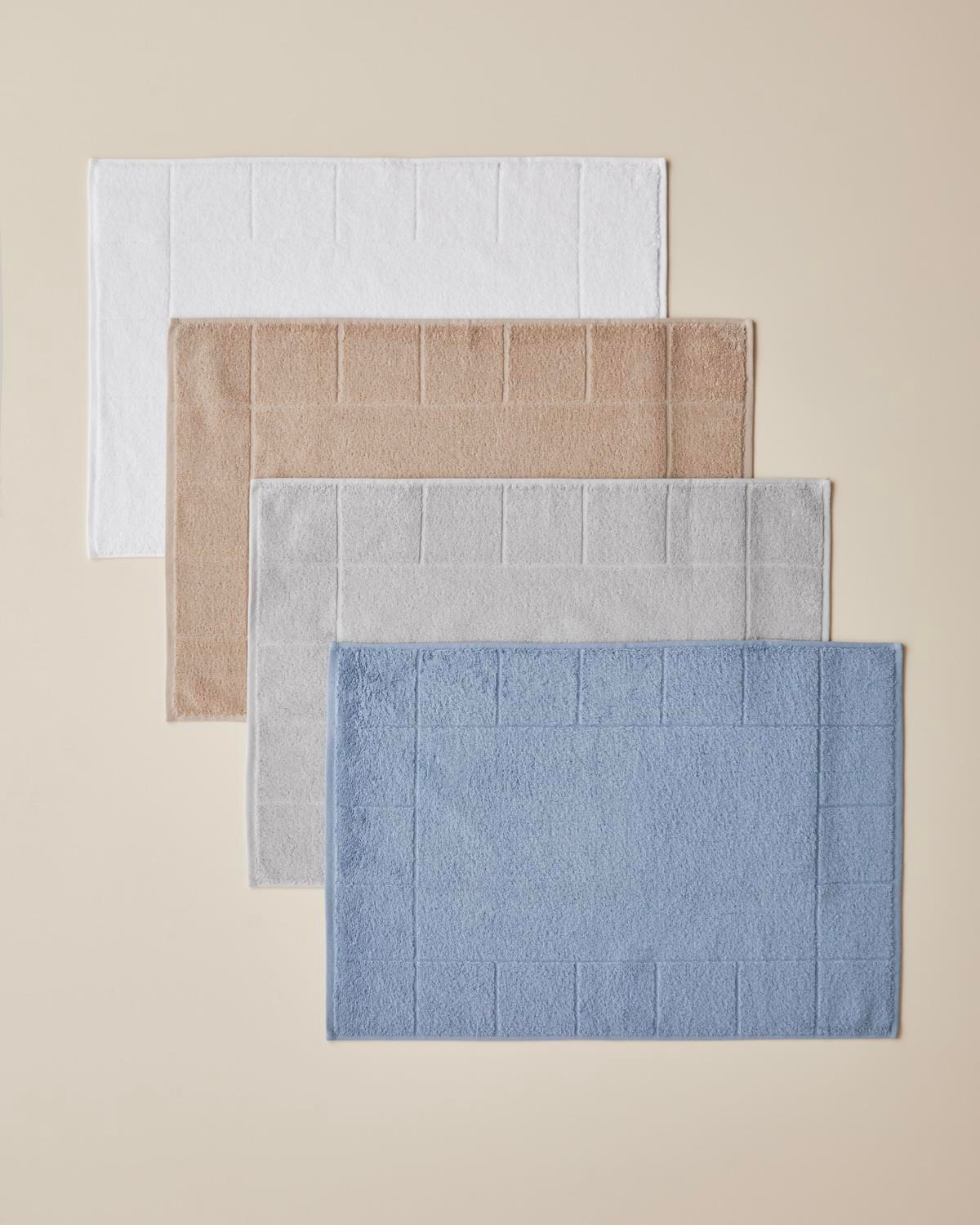 Chequer Pamuk Ayak Havlusu 50x70 cm Gri