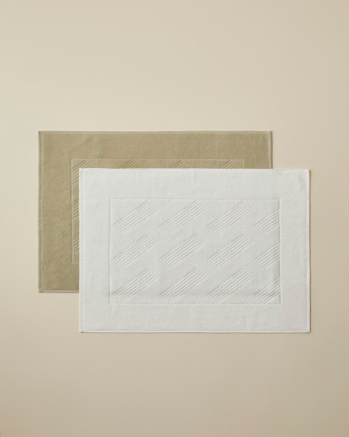 Chic Diamond Pamuk Ayak Havlusu 50x70 cm Fildişi