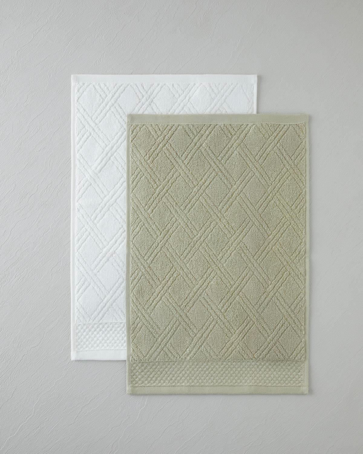 Chic Diamond Pamuk El Havlusu 30x45 cm Açık Yeşil