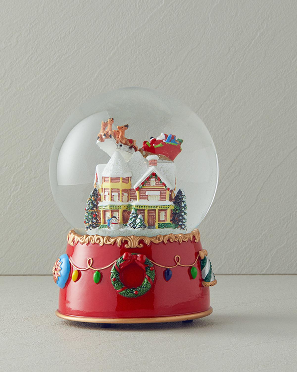 Christmas House Müzik Kutusu 12x12x16,5 cm Kırmızı