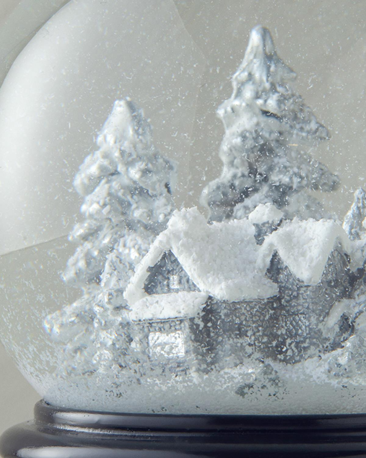 Christmas House Polyresin Kar Küresi Siyah
