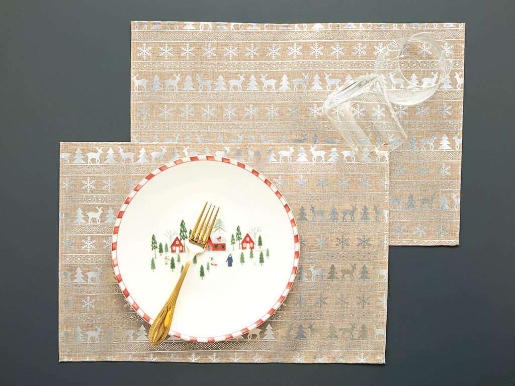 Christmas Pals 2'li Amerikan Servis Silver