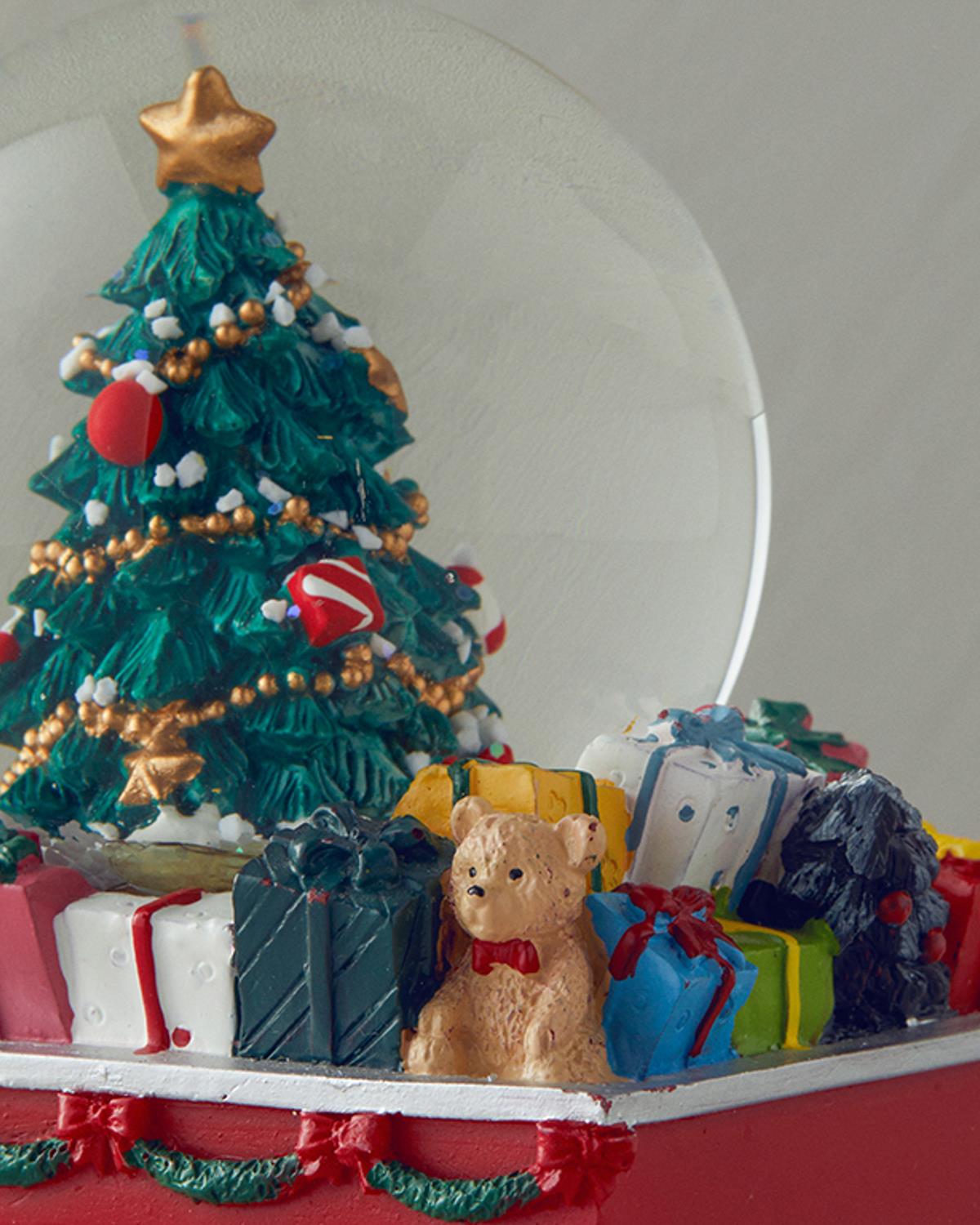 Christmas Train Kar Küresi 9,8X7X11 cm Kırmızı