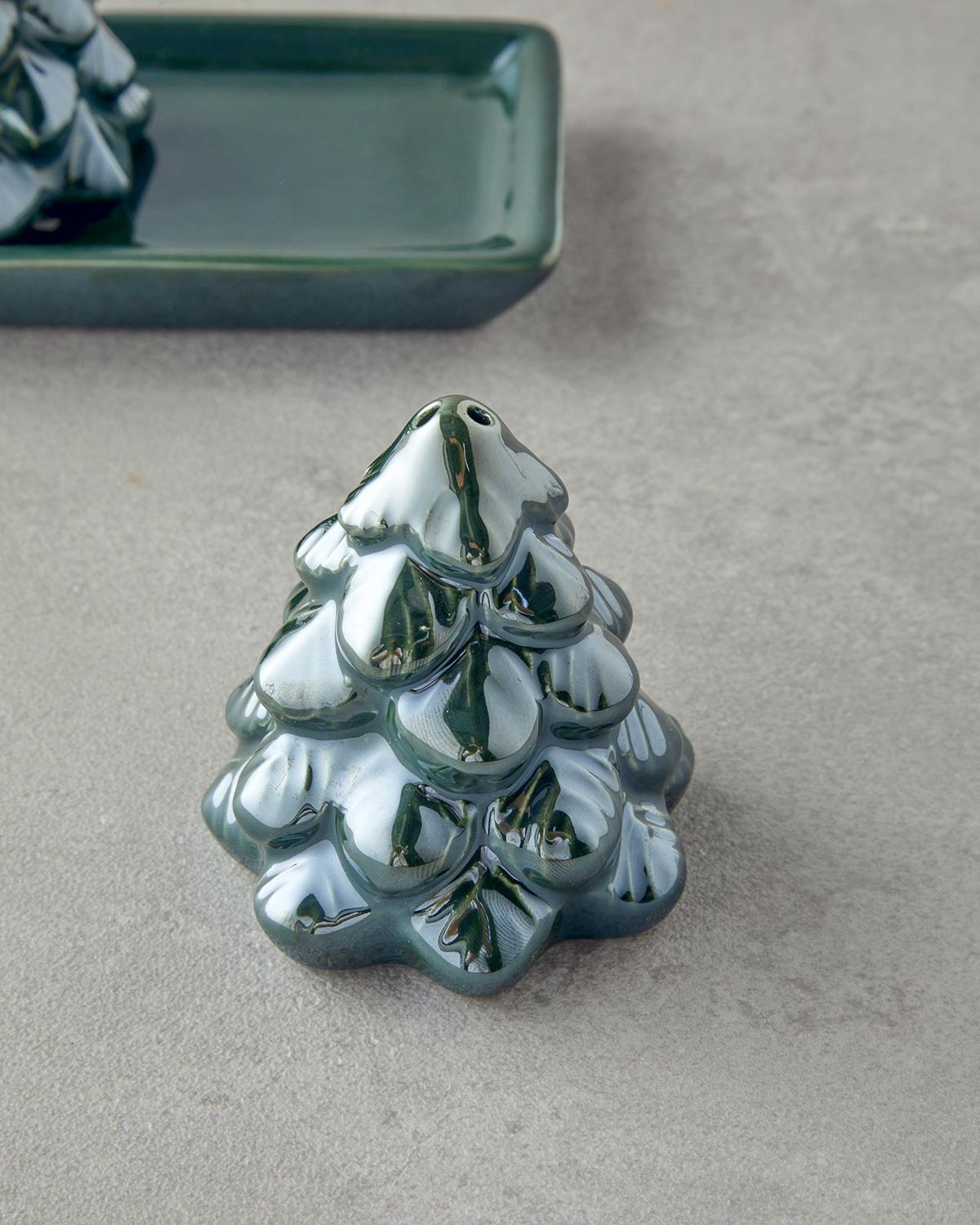 Christmas Tree Dolomite 2'li Tuzluk - Biberlik 6x14 cm Yeşil