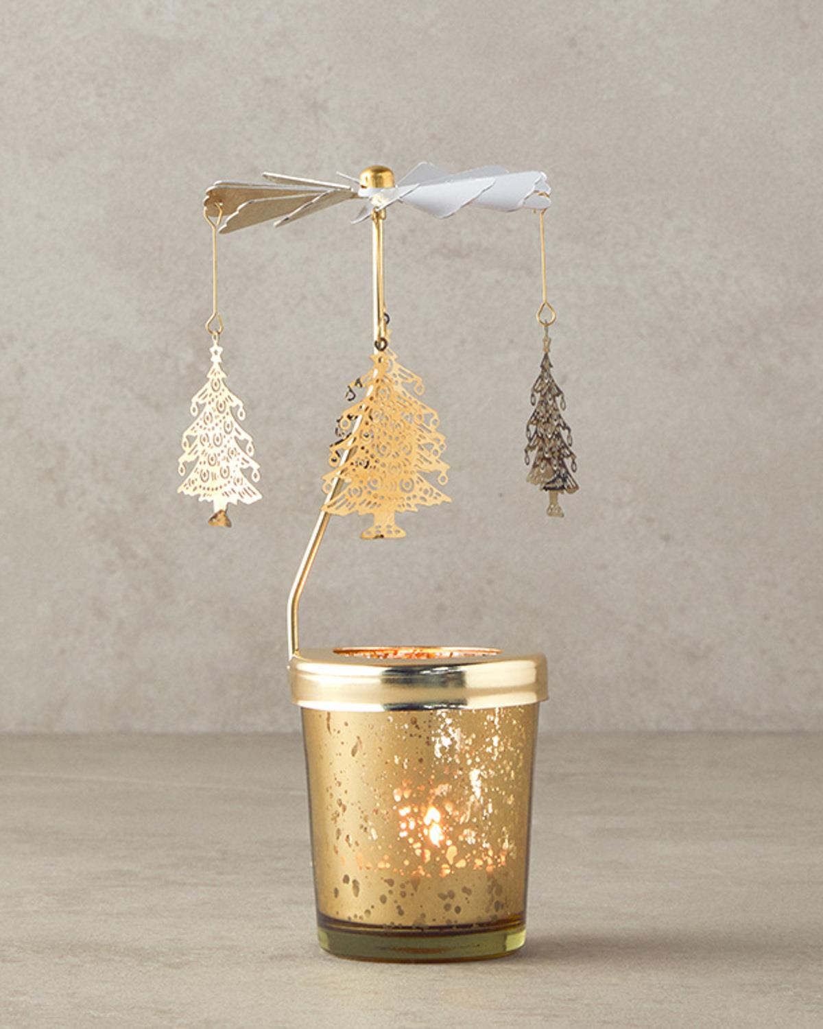 Christmas Tree Metal Mumluk Gold