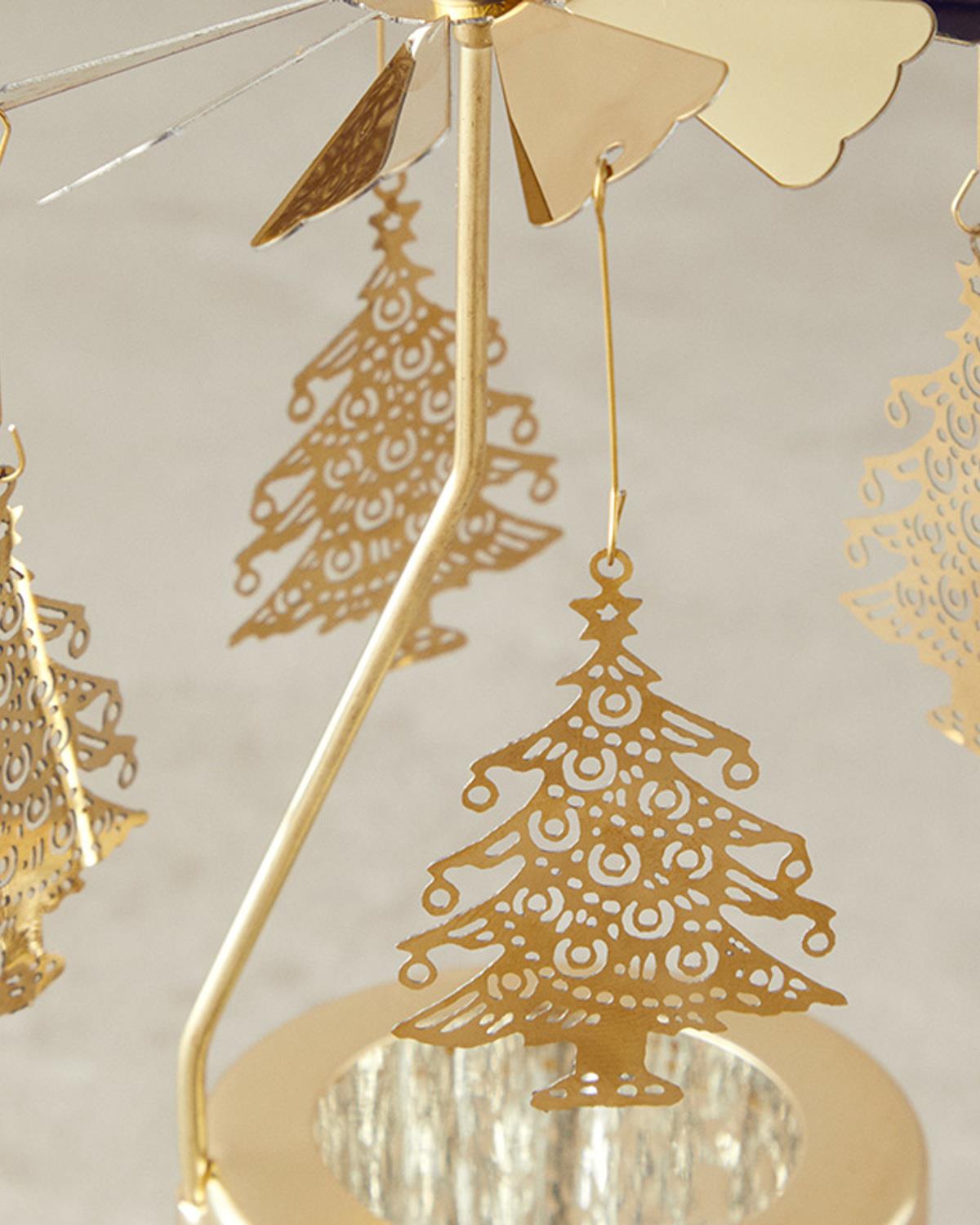 Christmas Tree Metal Mumluk Gold