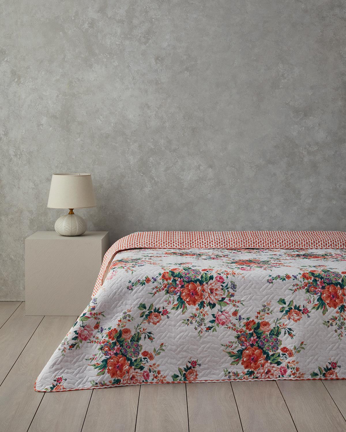 Classic Beauty Tek Kişilik Çok Amaçlı Örtü Turuncu