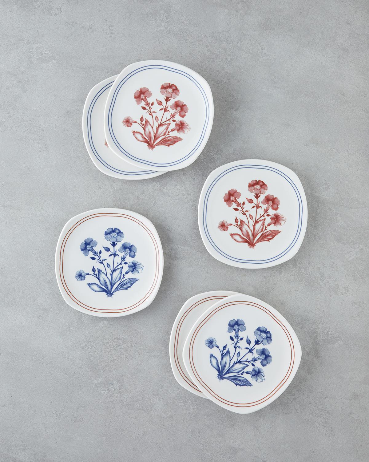Classic Line Porselen 6 Kişilik Pasta Seti 19 cm Renkli