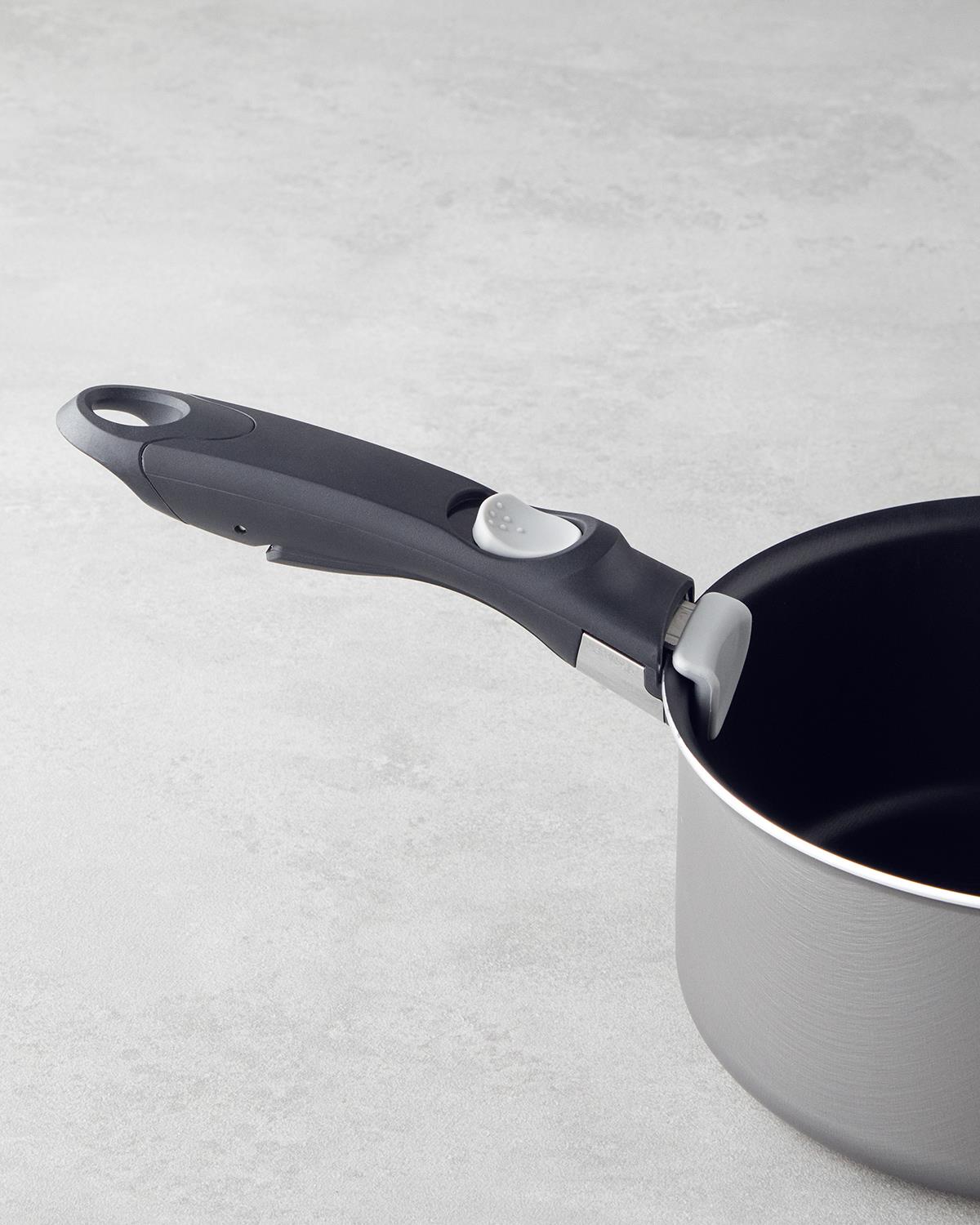 ClickEase 6 Parça Premium Tencere Seti 20-24-26 cm Gri