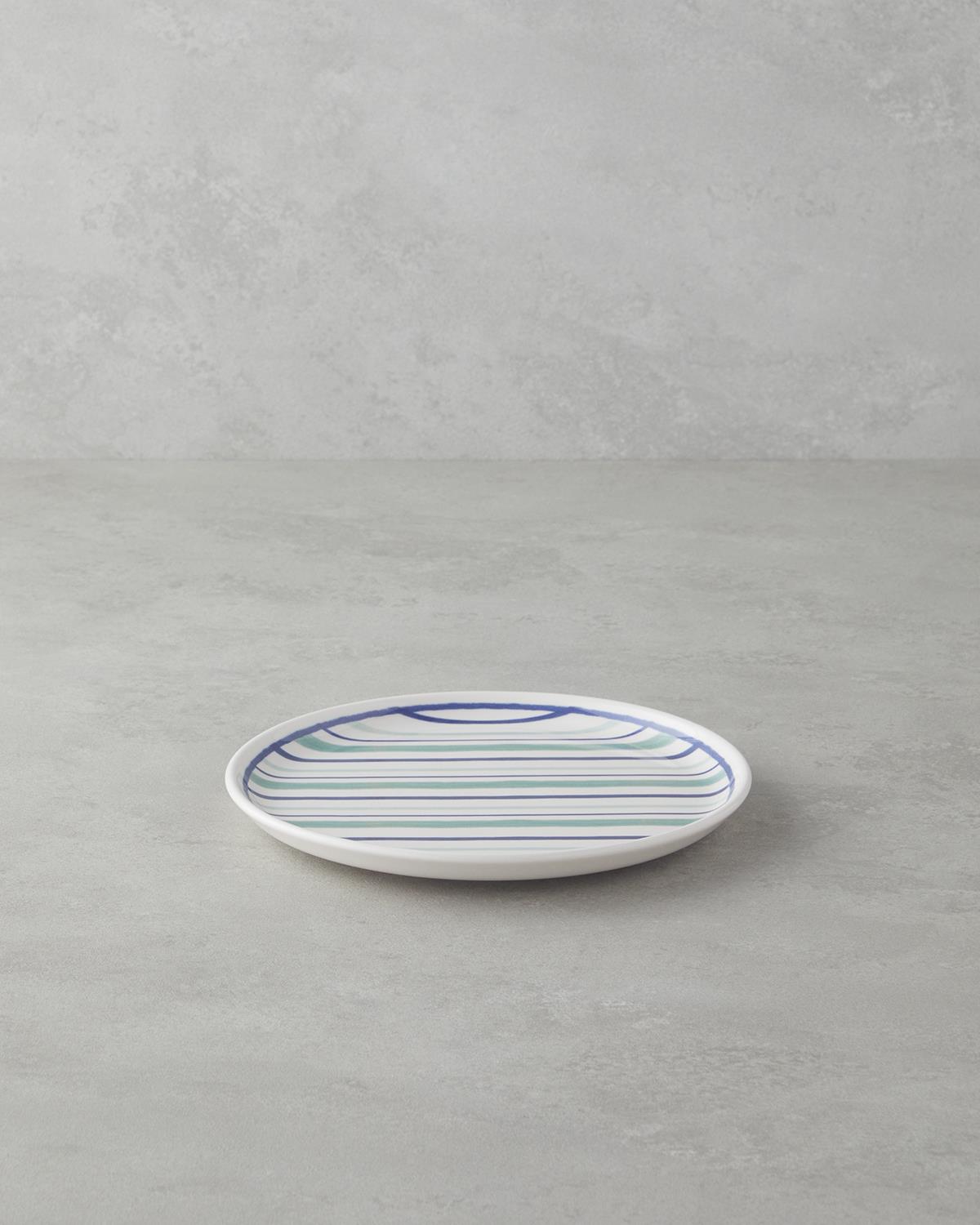 Coastline Seramik Pasta Tabağı 20 cm Mavi-yeşil