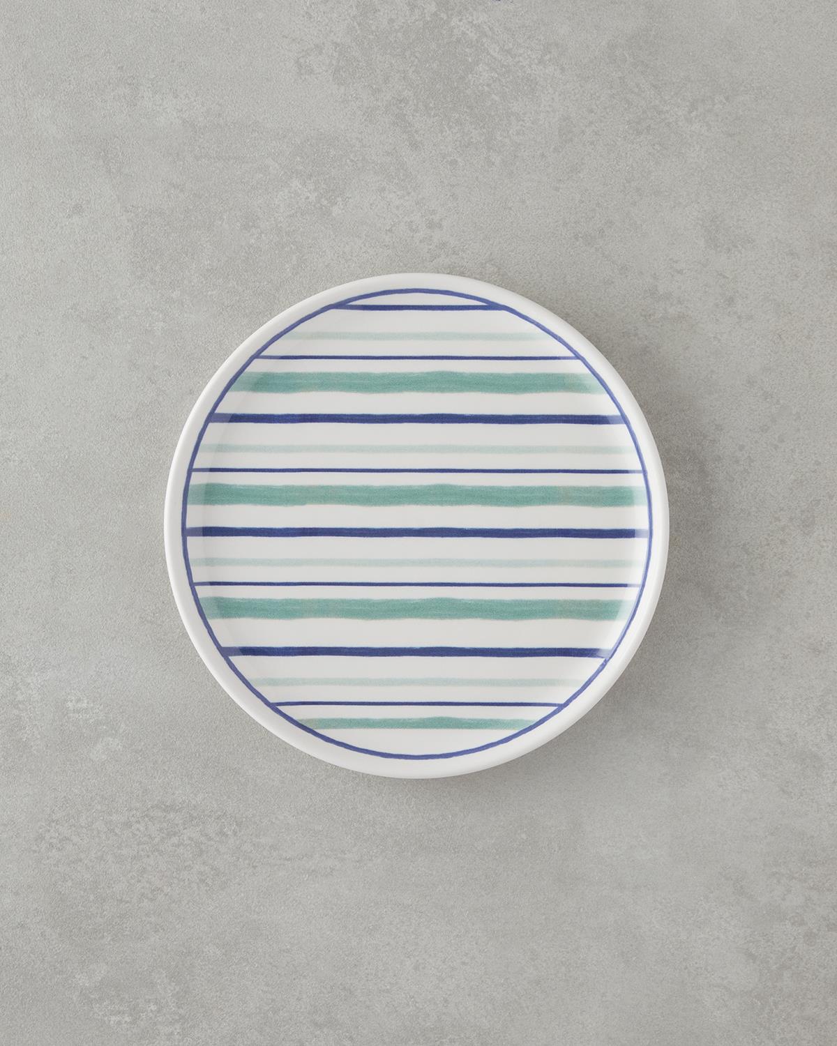 Coastline Seramik Pasta Tabağı 20 cm Mavi-yeşil