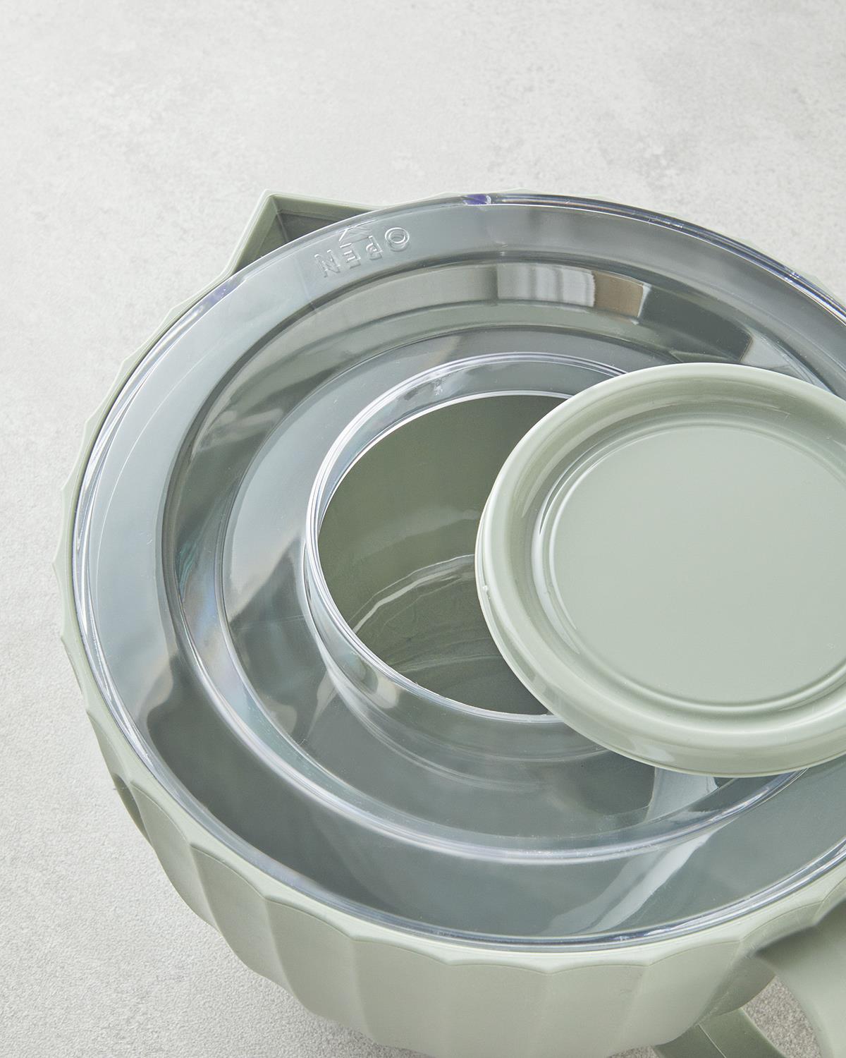 Colessa Plastik 3 Parça Karıştırma Kabı 2,6 L Yeşil