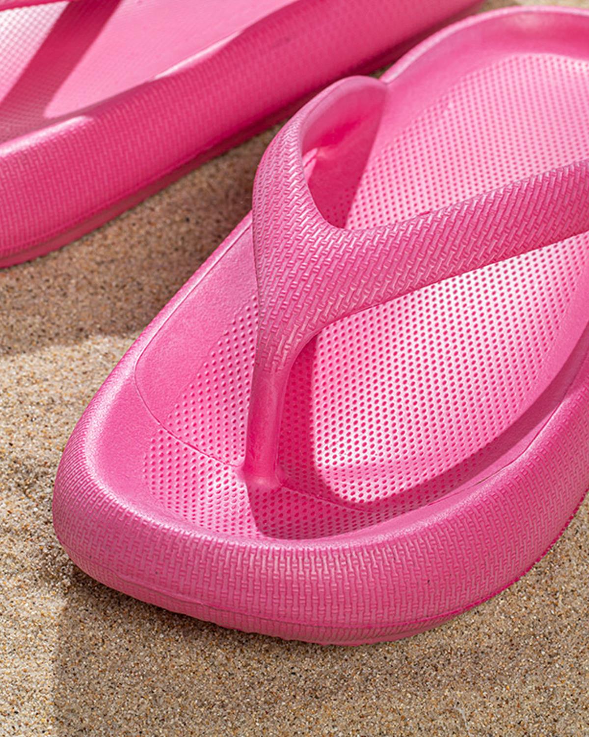 Color Pop Kadın Sokak Terliği Plaj Terliği Pembe
