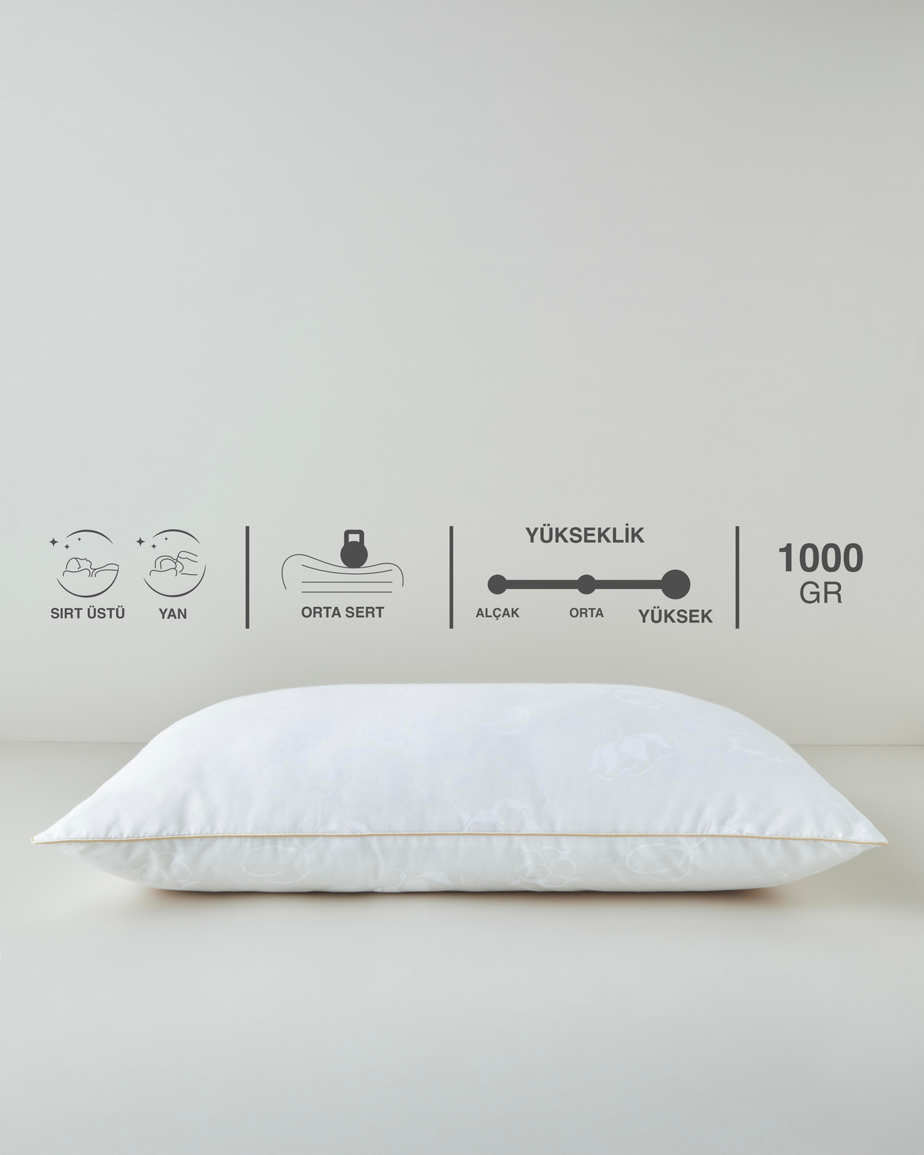 Comfy Pamuk Yastık 50x70 cm Beyaz