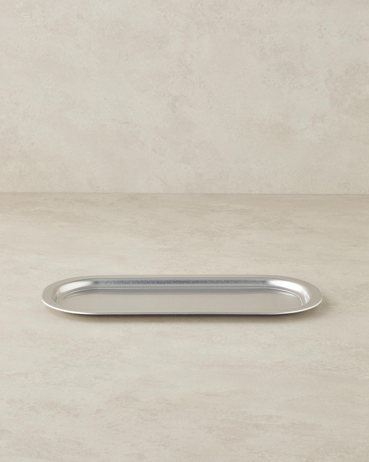 Cordie Metal Tepsi 35x15 cm Silver