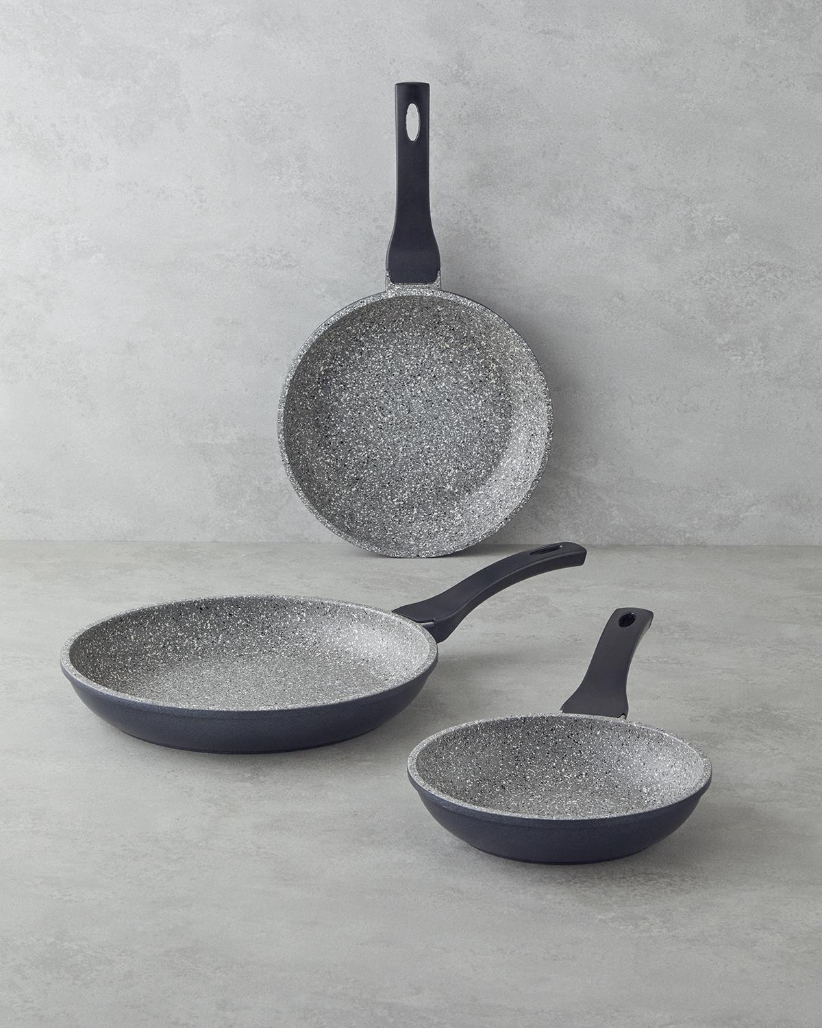 Costa Nuovo Premium 3'lü Tava Seti 20-24-28 cm Gri