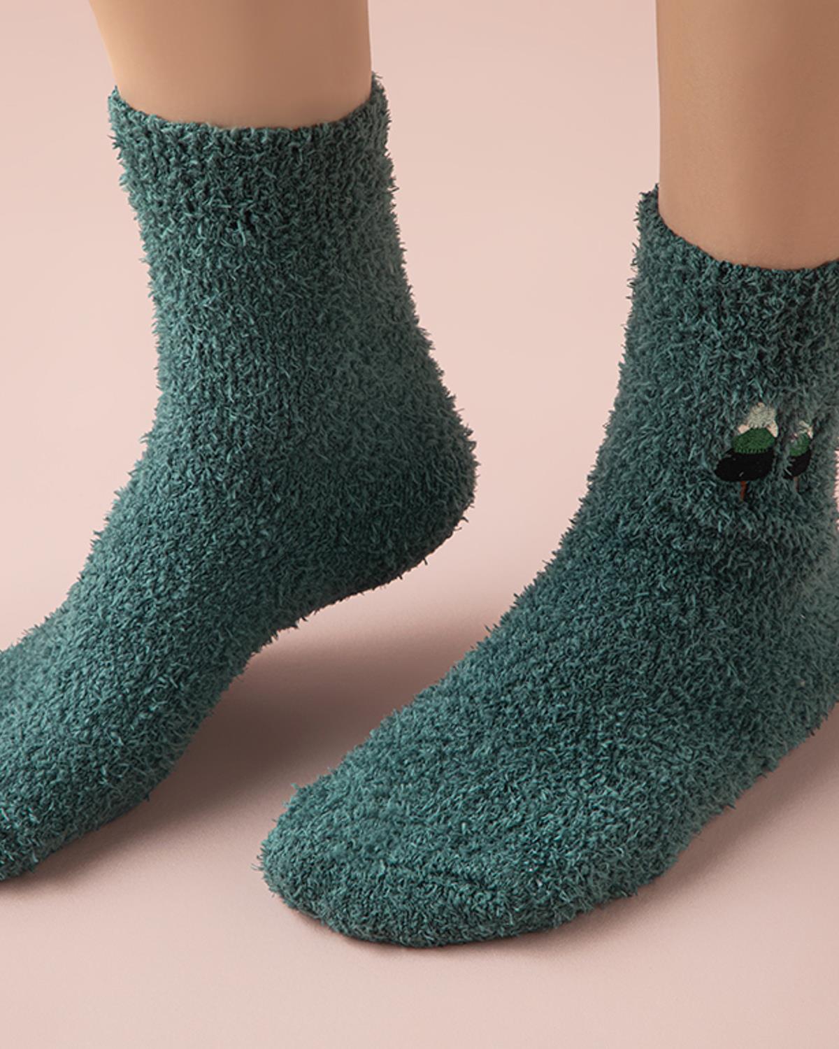 Cozy Kadın Peluş Yeşil