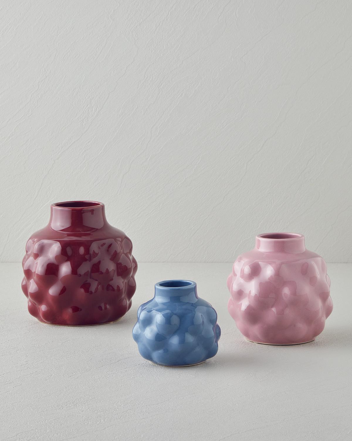 Creil Vazo 10x10x8,5 cm Mavi