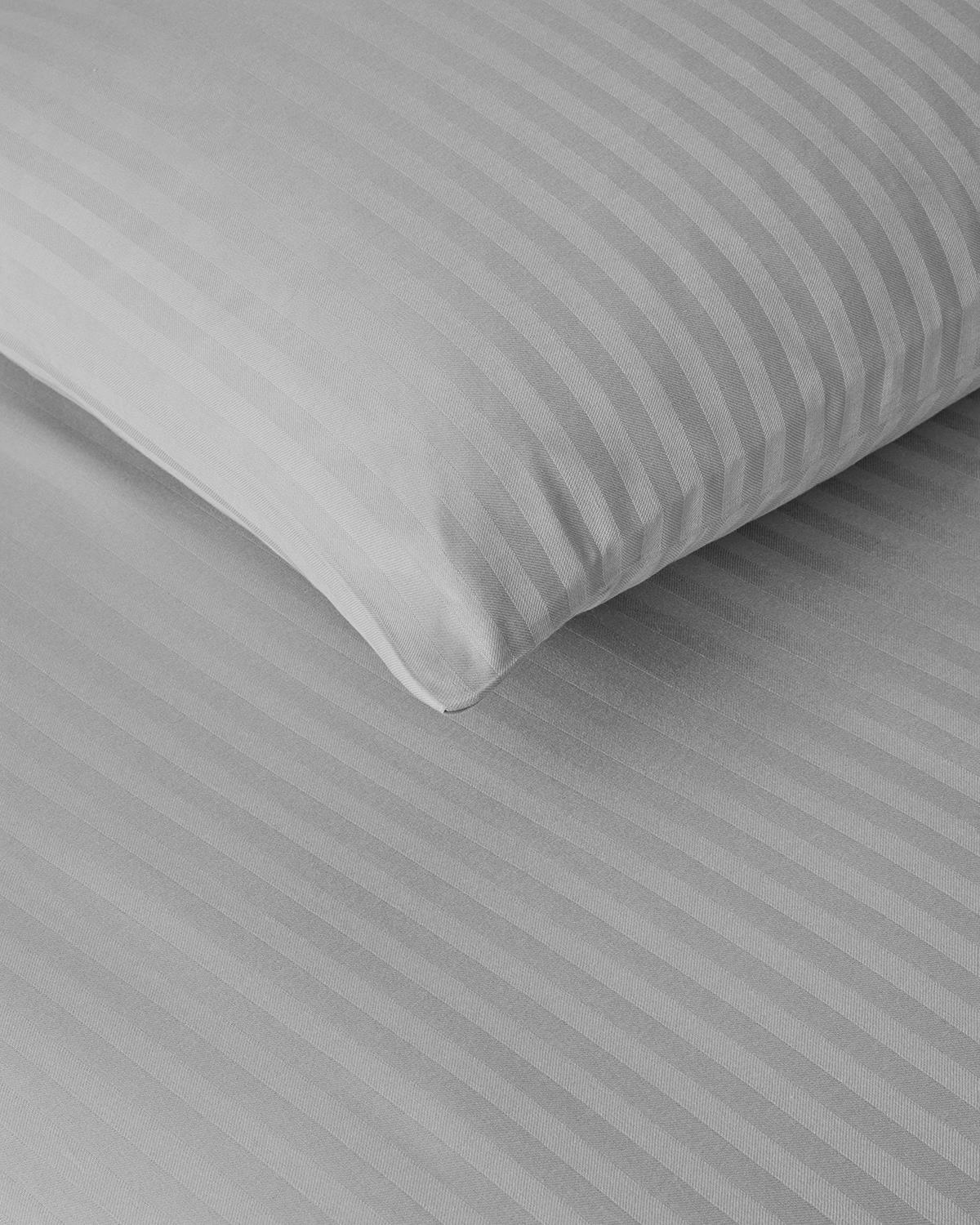 Crystal İpeksi Twill Çift Kişilik Nevresim Takımı Gri
