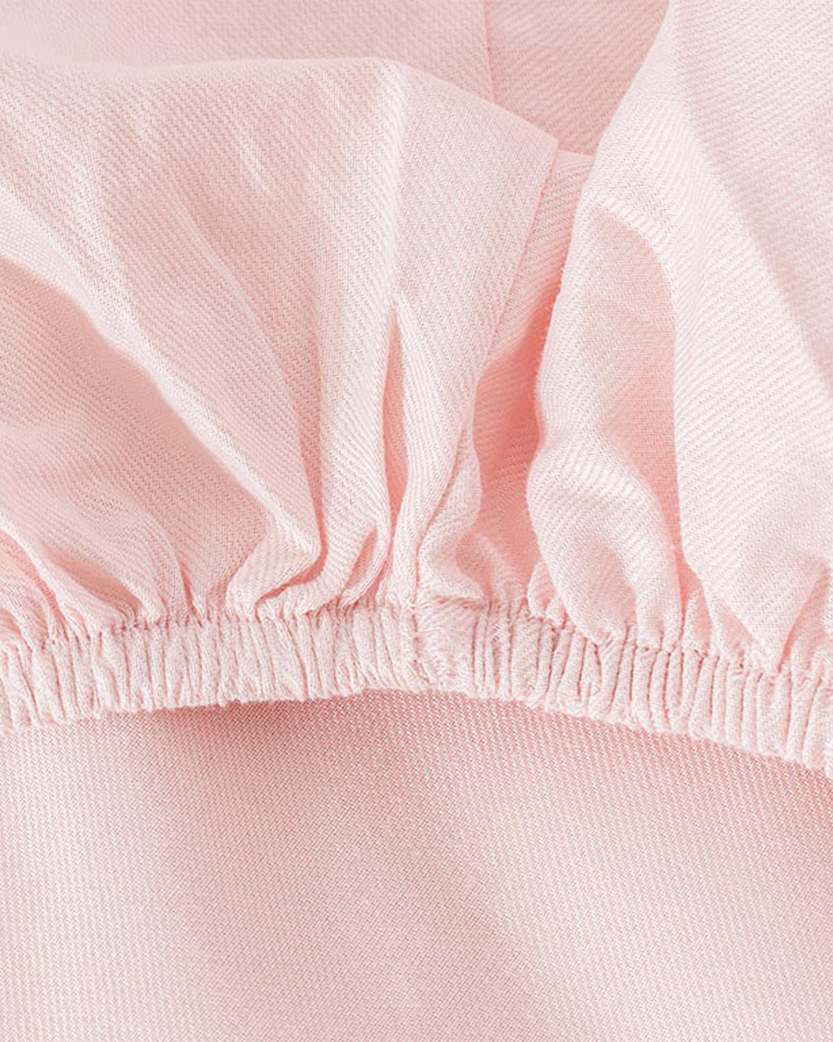 Crystal İpeksi Twill Çift Kişilik Nevresim Takımı 200x220 cm Pembe