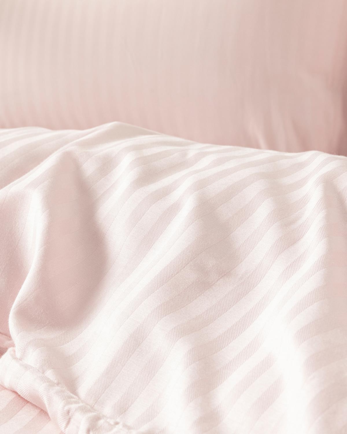 Crystal İpeksi Twill Çift Kişilik Nevresim Takımı 200x220 cm Pembe