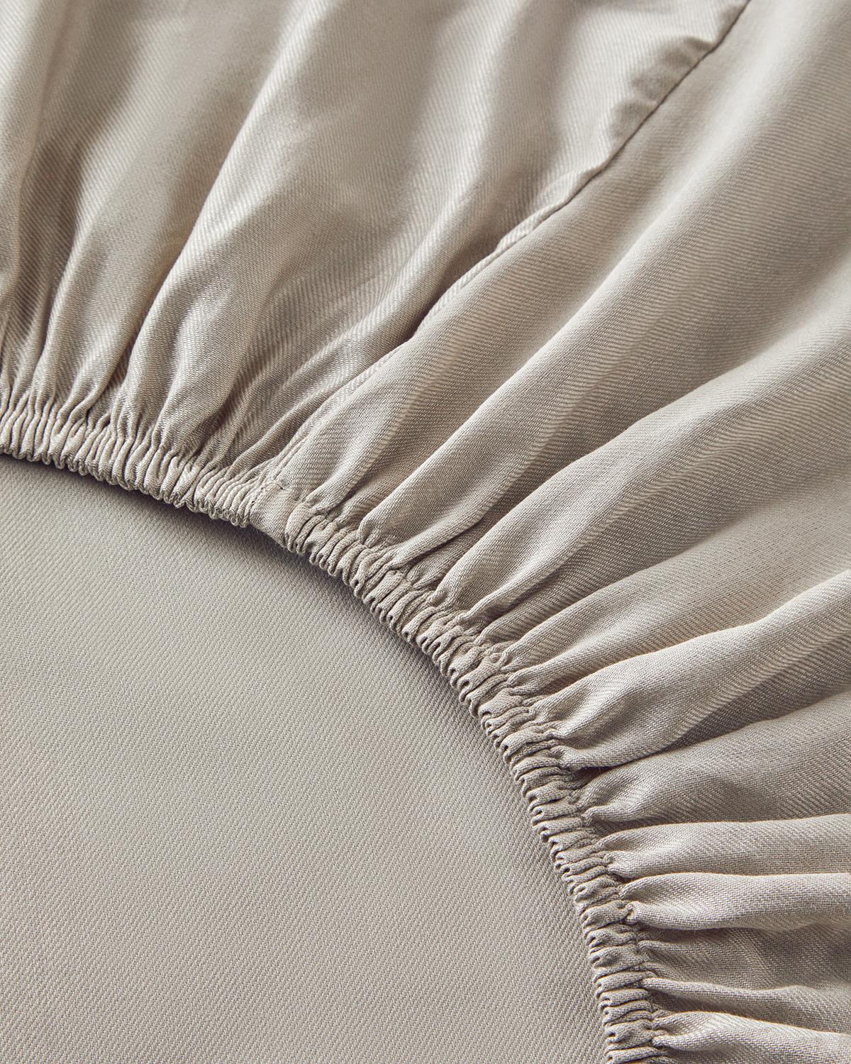 Crystal İpeksi Twill Tek Kişilik Nevresim Takımı Taş Rengi