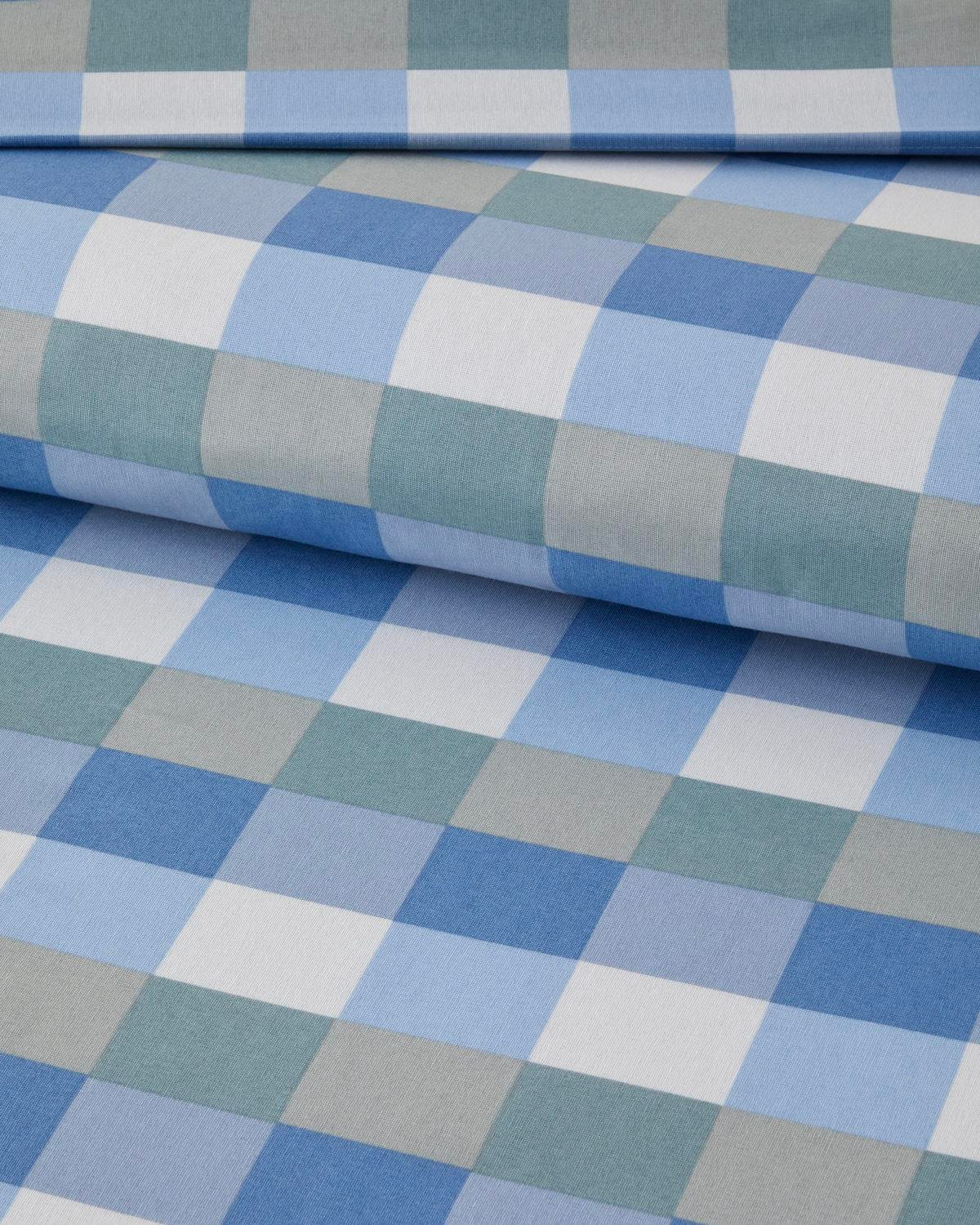 Cuby Kolay Ütülenir Çift Kişilik Nevresim Seti 200x220 cm Seledon - Mavi