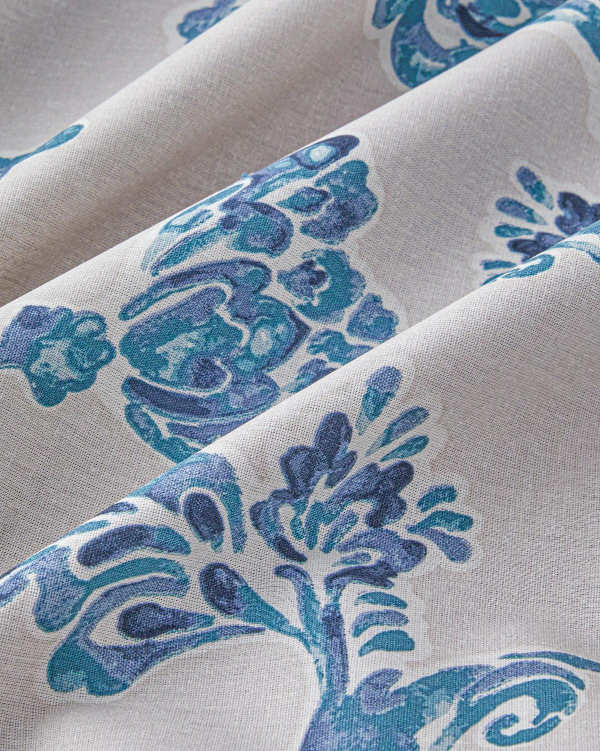 Curioleaf Pamuk Tek Kişilik Nevresim Takımı 160x220 cm Mavi - Bej