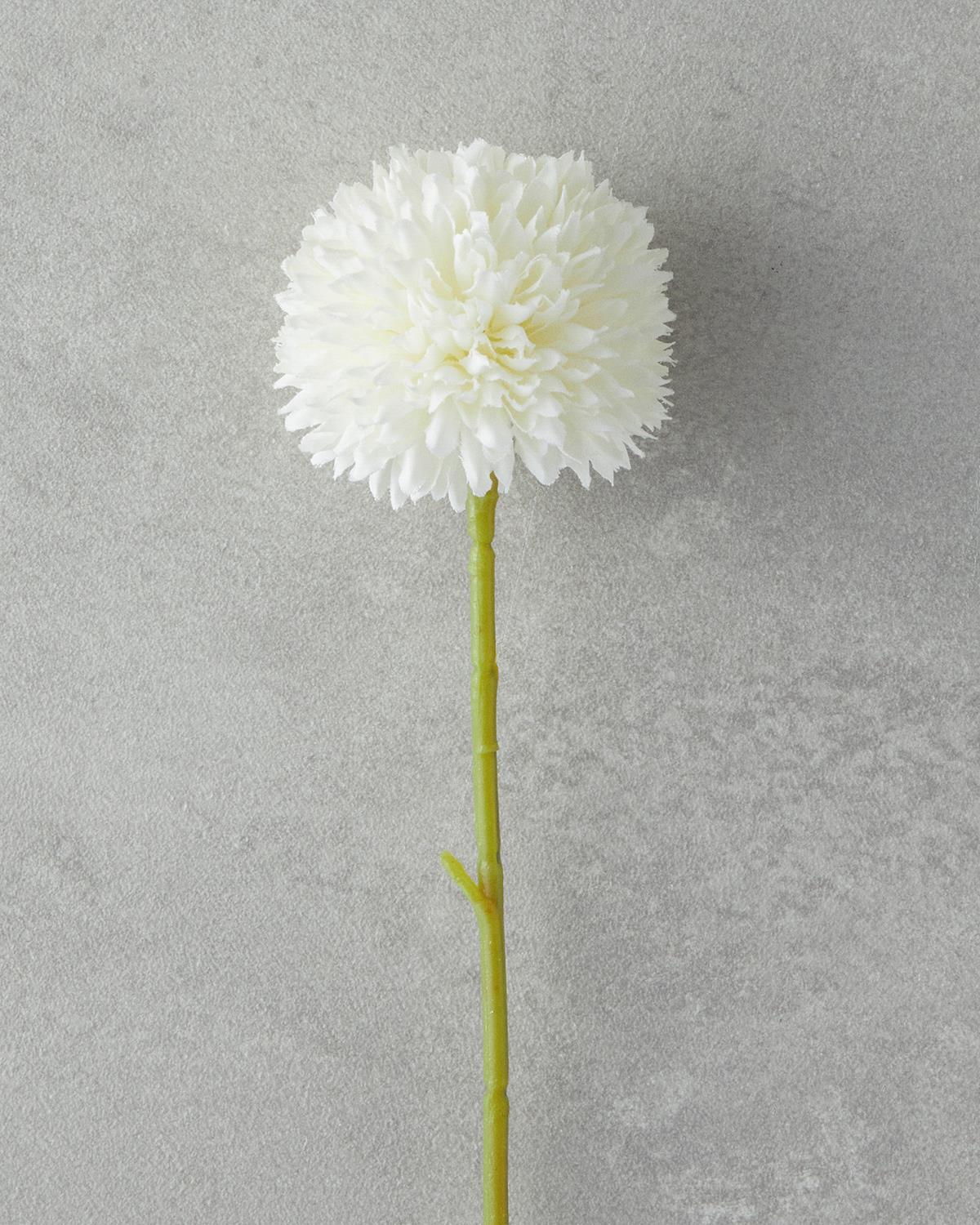 Dandelion Tek Dal Yapay Çiçek Beyaz