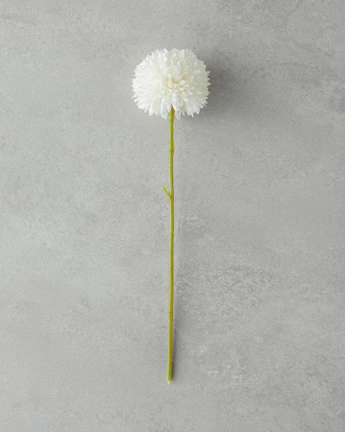 Dandelion Tek Dal Yapay Çiçek Beyaz