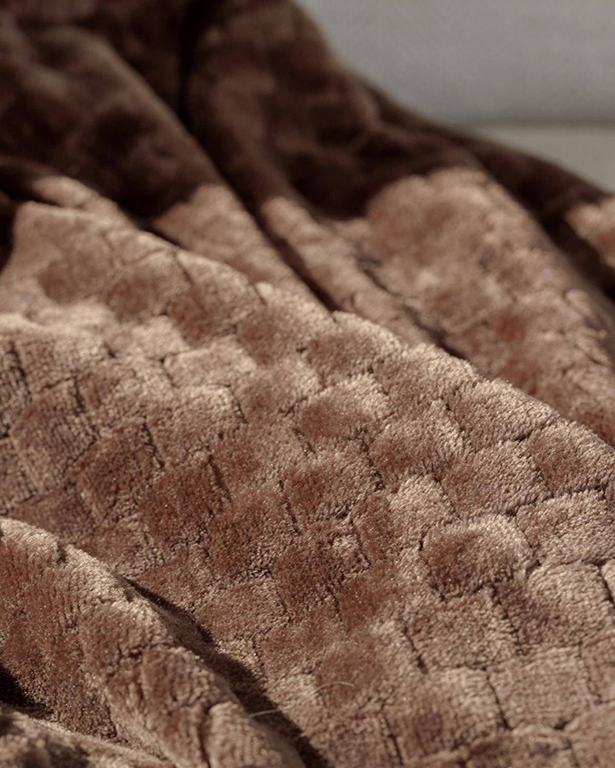 Delicate Super Soft Tv Battaniye 120x160 cm Kahve