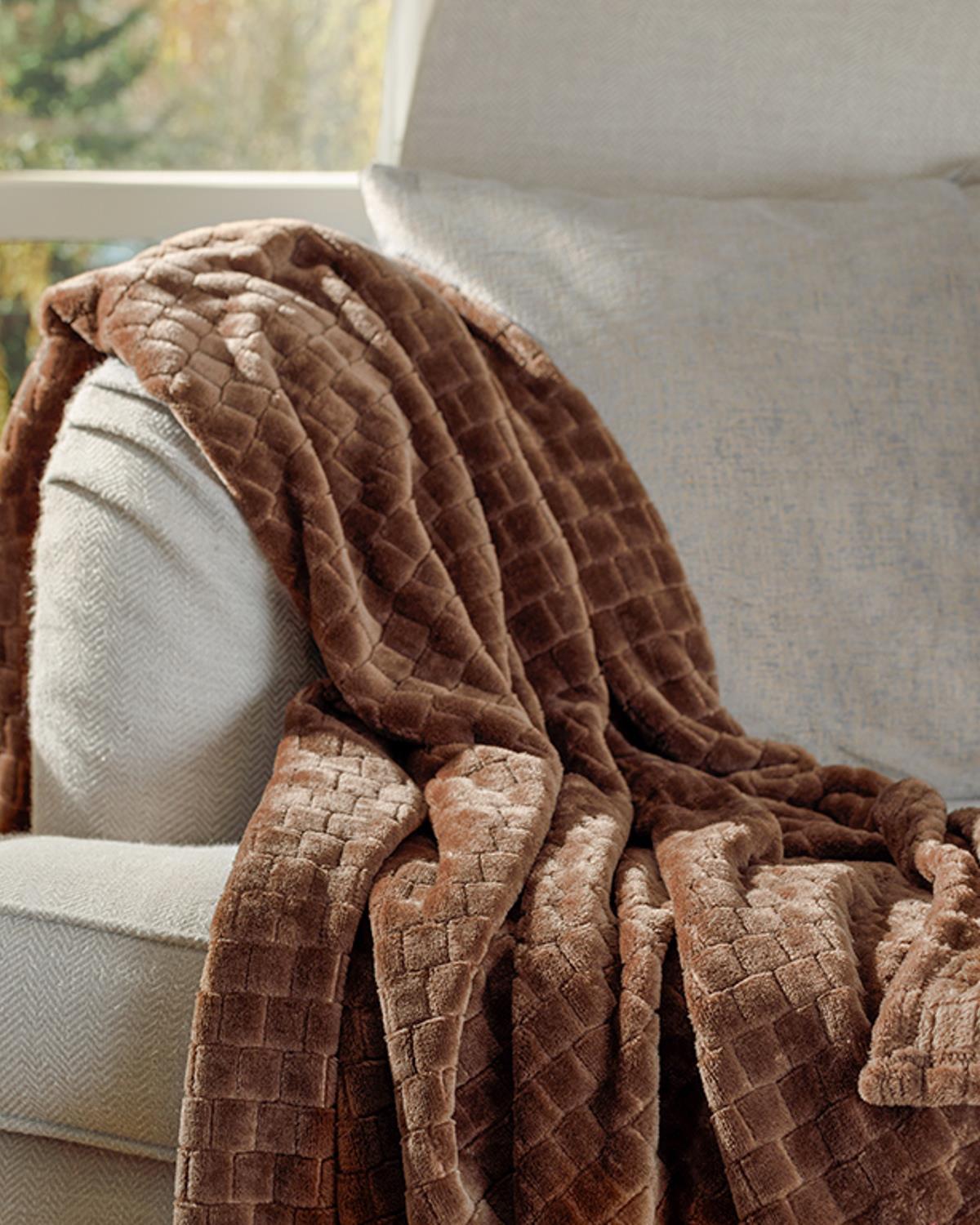 Delicate Super Soft Tv Battaniye 120x160 cm Kahve