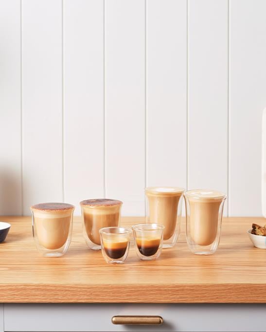 Delonghi DLSC312 2'Li Latte Macchiato Çift Cidarlı Bardak