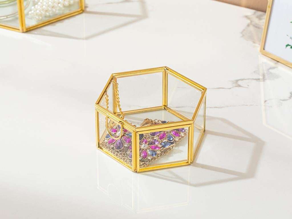Deluxe Dekoratif Kutu 14x7,5 cm Gold
