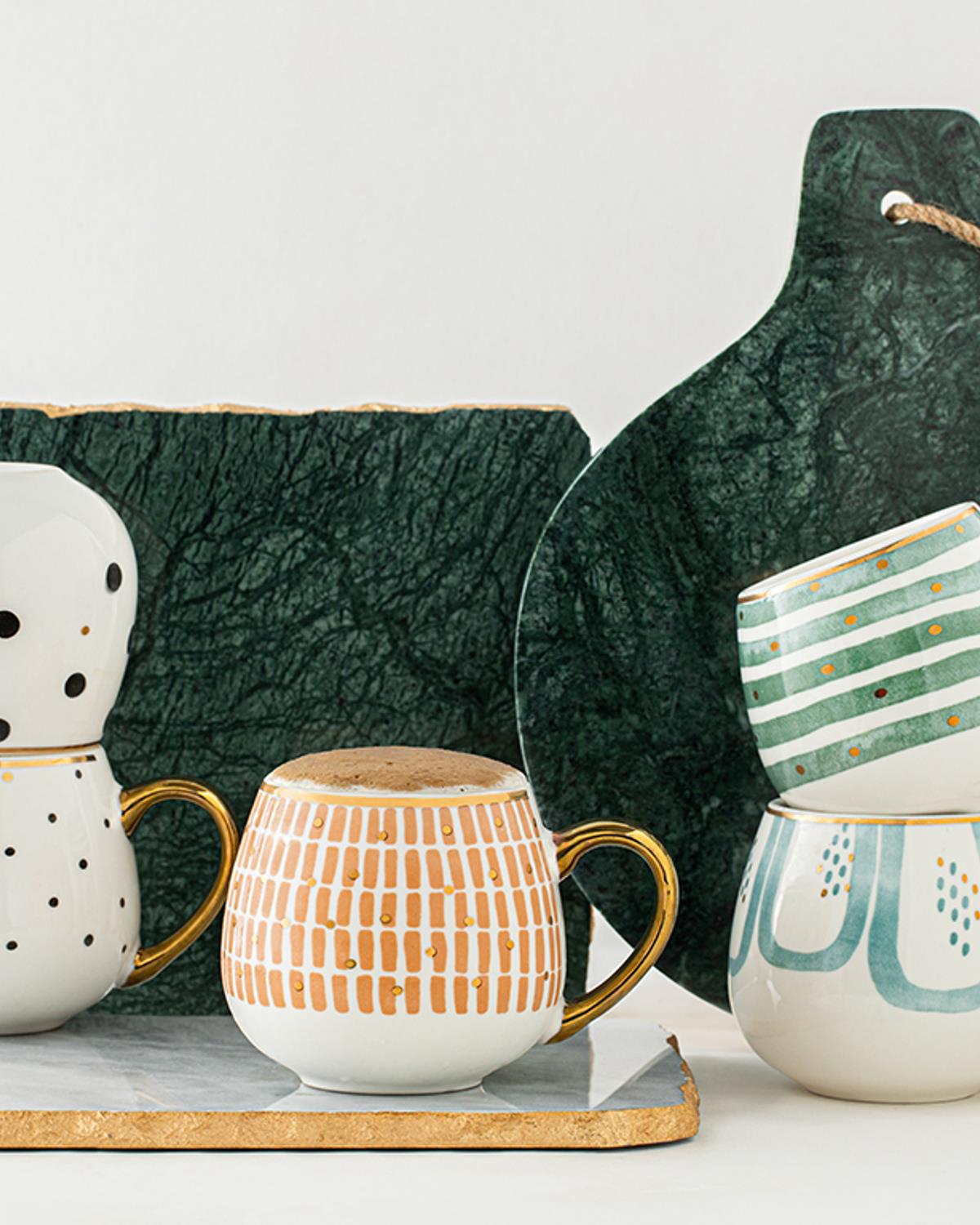 Dialine New Bone China Kupa Yeşil